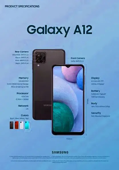 مراجعة هاتف Samsung Galaxy A12 أطول بطارية هاتف